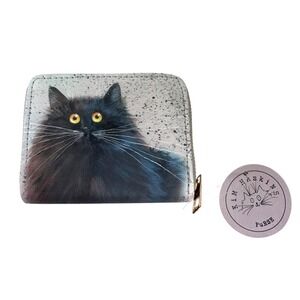 Puckator Kim Haskins Cat Zip Around Small Wallet Purse